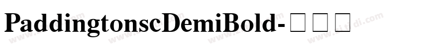 PaddingtonscDemiBold字体转换