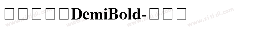 方正方俊黑DemiBold字体转换