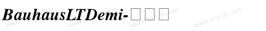 BauhausLTDemi字体转换