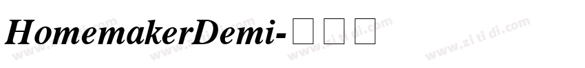 HomemakerDemi字体转换