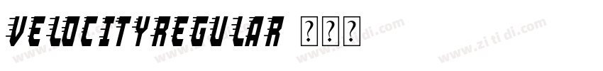 VelocityRegular字体转换