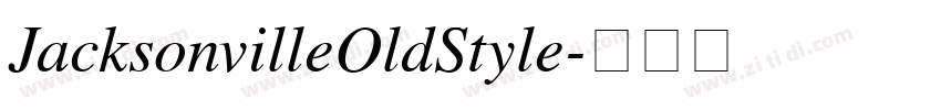 JacksonvilleOldStyle字体转换