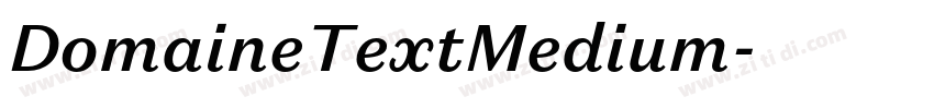 DomaineTextMedium字体转换 DomaineTextMedium字体转换