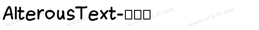 AlterousText字体转换