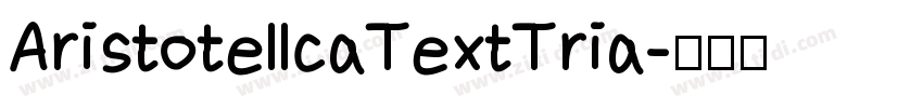 AristotellcaTextTria字体转换
