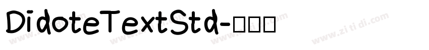 DidoteTextStd字体转换