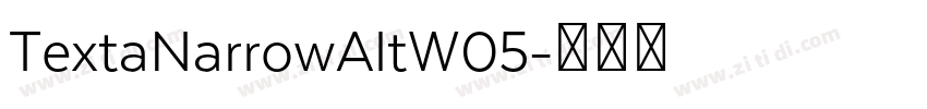 TextaNarrowAltW05字体转换