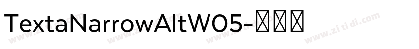 TextaNarrowAltW05字体转换