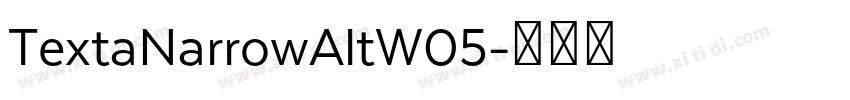 TextaNarrowAltW05字体转换