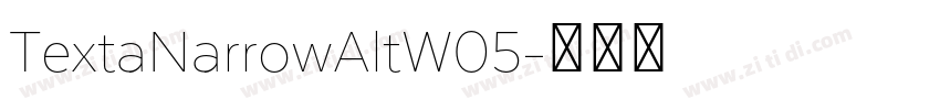 TextaNarrowAltW05字体转换