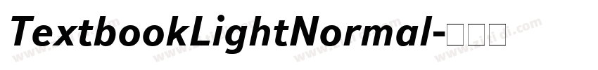 TextbookLightNormal字体转换