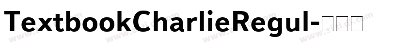 TextbookCharlieRegul字体转换