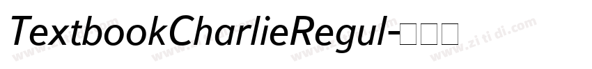 TextbookCharlieRegul字体转换