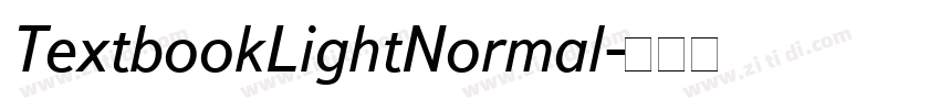 TextbookLightNormal字体转换