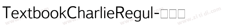 TextbookCharlieRegul字体转换