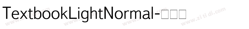 TextbookLightNormal字体转换