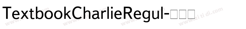 TextbookCharlieRegul字体转换