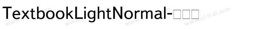 TextbookLightNormal字体转换