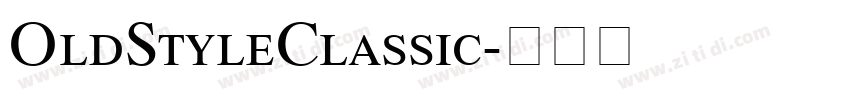 OldStyleClassic字体转换