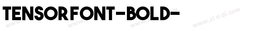 TensorFont-Bold字体转换