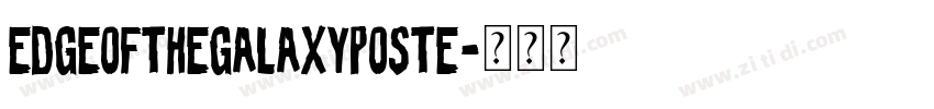 EdgeOfTheGalaxyPoste字体转换
