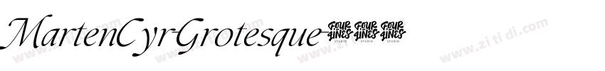 MartenCyr-Grotesque字体转换