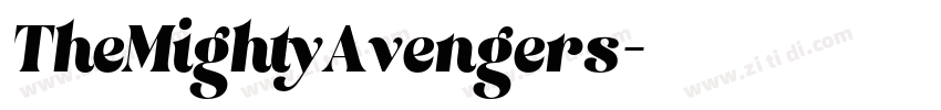 TheMightyAvengers字体转换