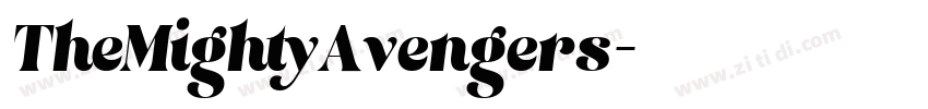 TheMightyAvengers字体转换