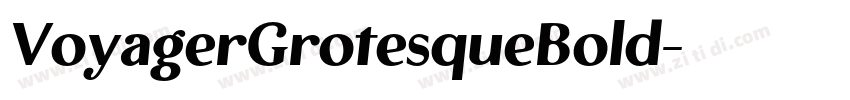 VoyagerGrotesqueBold字体转换