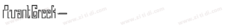 AvantGreek字体转换
