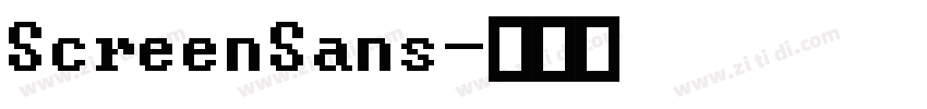 ScreenSans字体转换