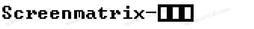 Screenmatrix字体转换