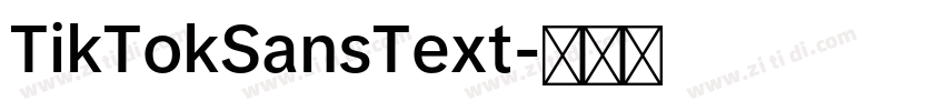 TikTokSansText字体转换