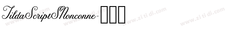 TildaScriptSNonconne字体转换