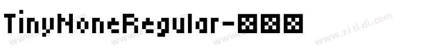 TinyNoneRegular字体转换