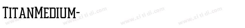TitanMedium字体转换