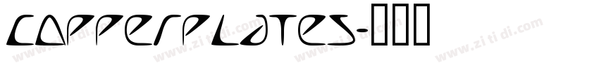CopperplateS字体转换