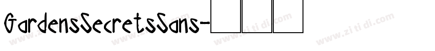 GardensSecretsSans字体转换