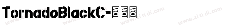 TornadoBlackC字体转换
