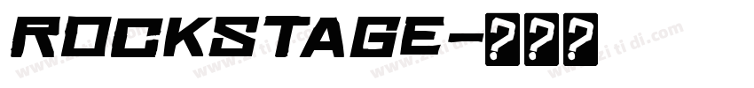 Rockstage字体转换