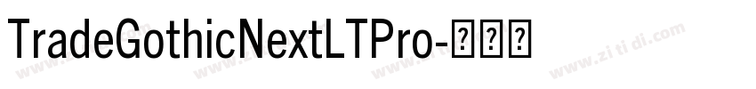 TradeGothicNextLTPro字体转换