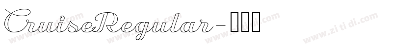 CruiseRegular字体转换