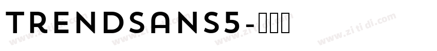 TrendSans5字体转换