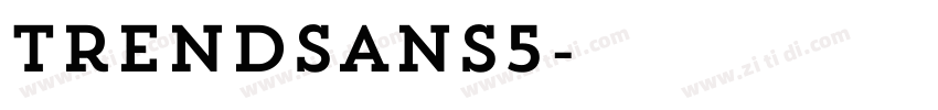 TrendSans5字体转换