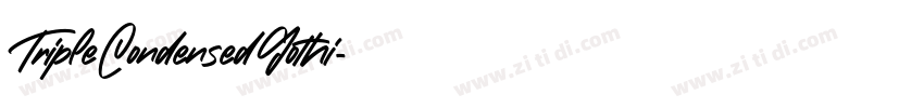 TripleCondensedGothi字体转换
