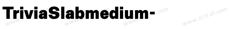 TriviaSlabmedium字体转换