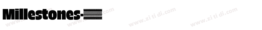 Millestones字体转换