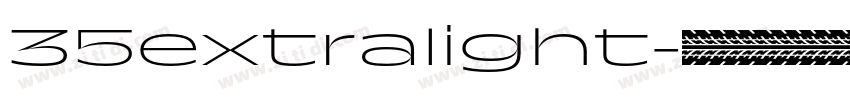 35extralight字体转换