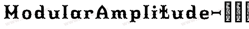 ModularAmplitude字体转换