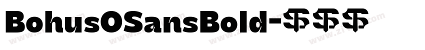 BohusOSansBold字体转换